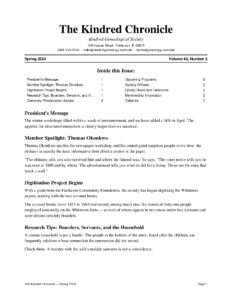 Kindred Chronicle — Spring 2024